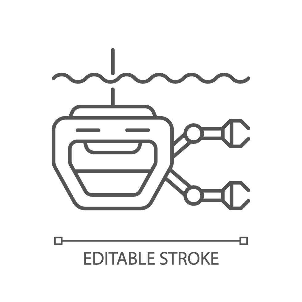 ícone rov linear vetor