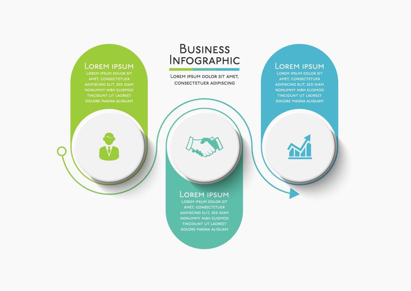 apresentação modelo de infográfico de negócios vetor