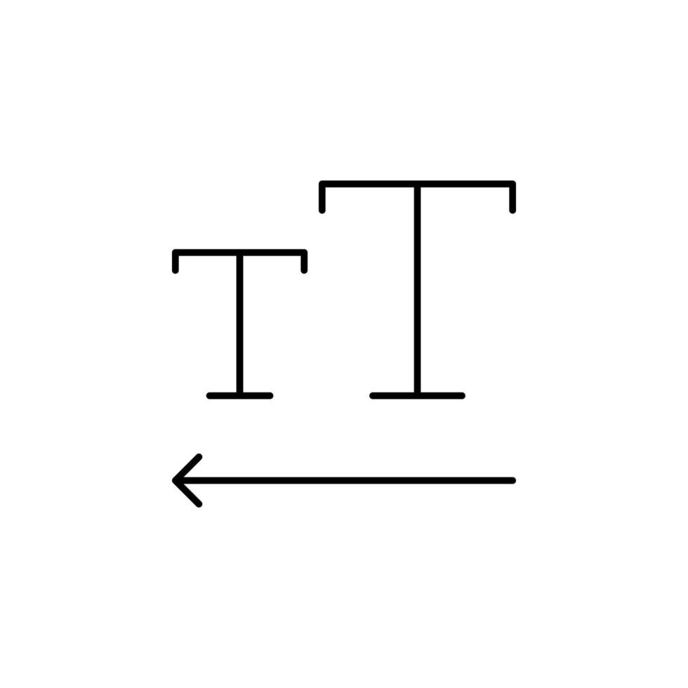 direção, formatar, esquerda, texto vetor ícone