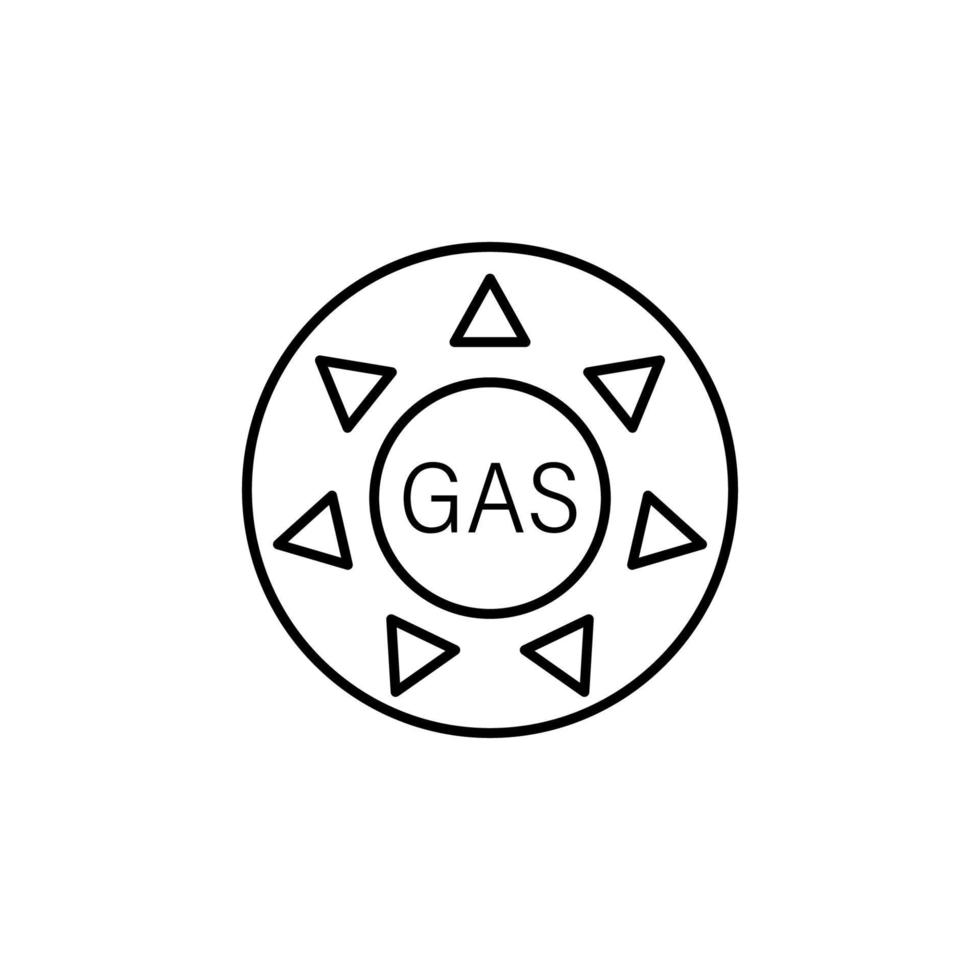 gás, energia vetor ícone