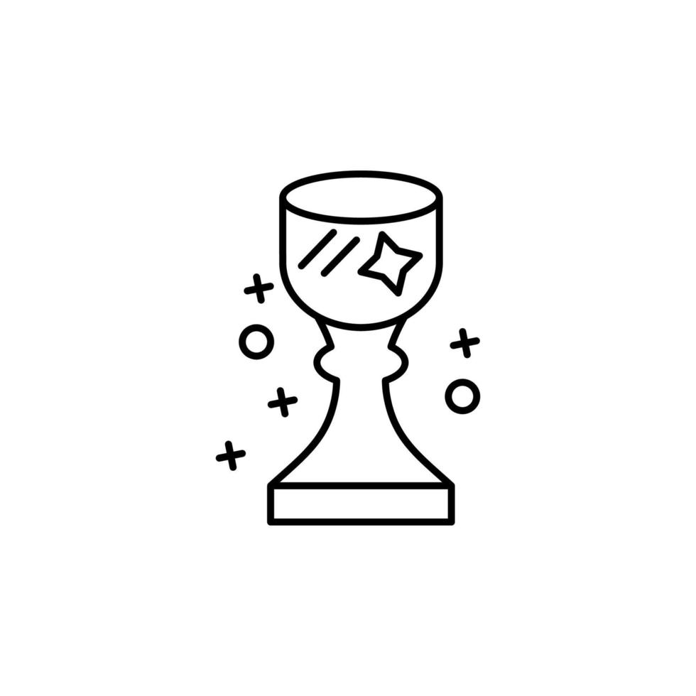 cálice copo medieval vetor ícone