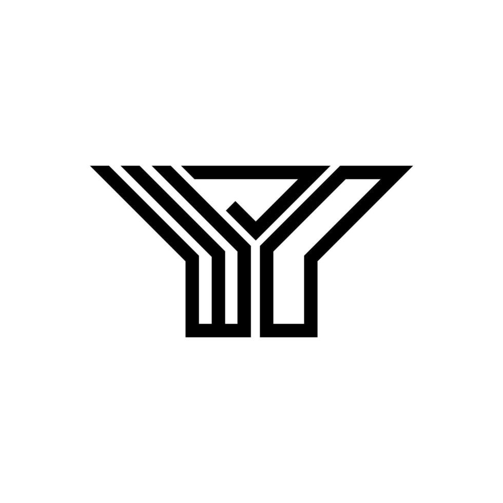 wjd carta logotipo criativo Projeto com vetor gráfico, wjd simples e moderno logotipo.