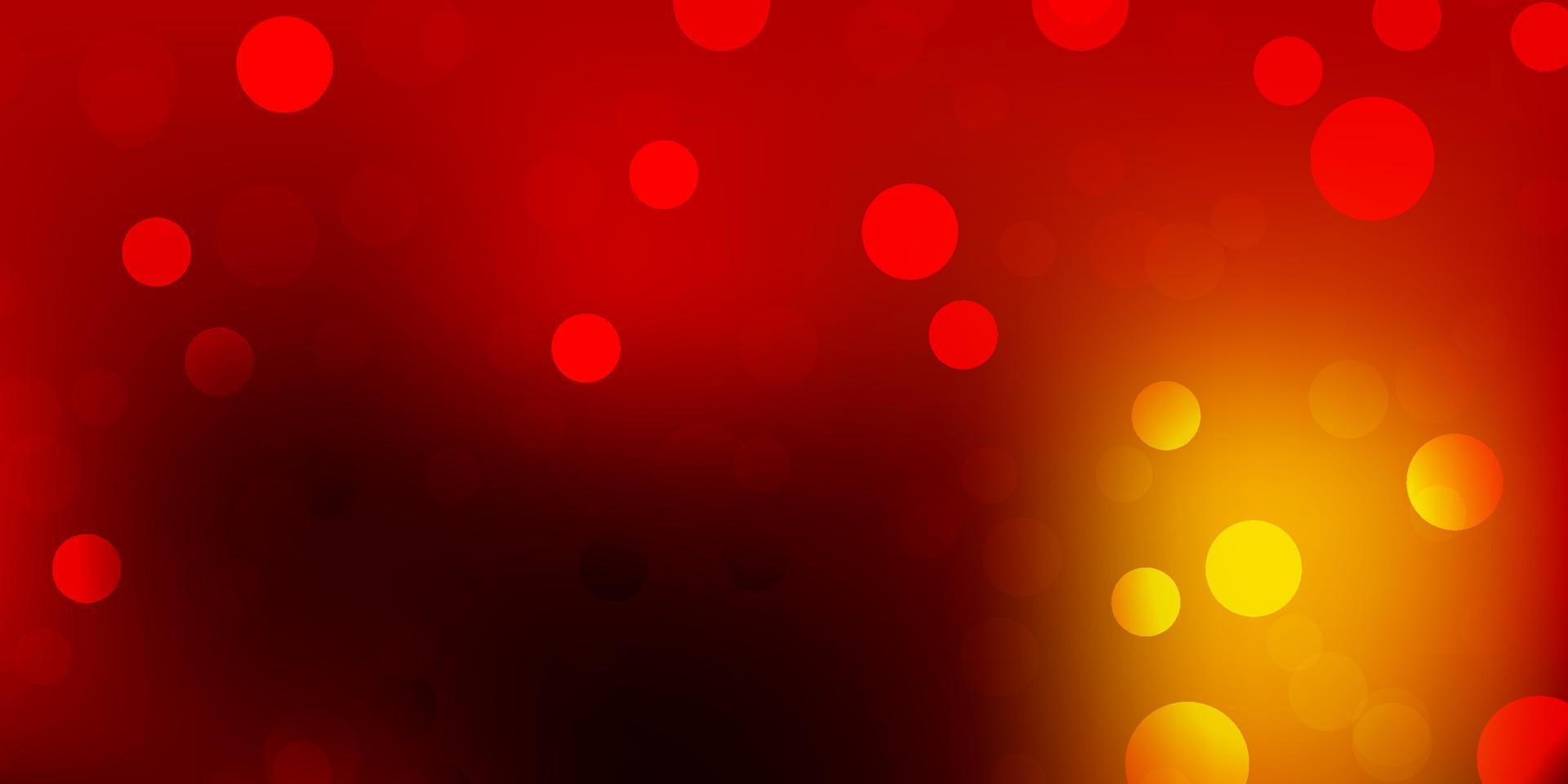 luz vermelha, amarelo padrão de vetor com esferas.