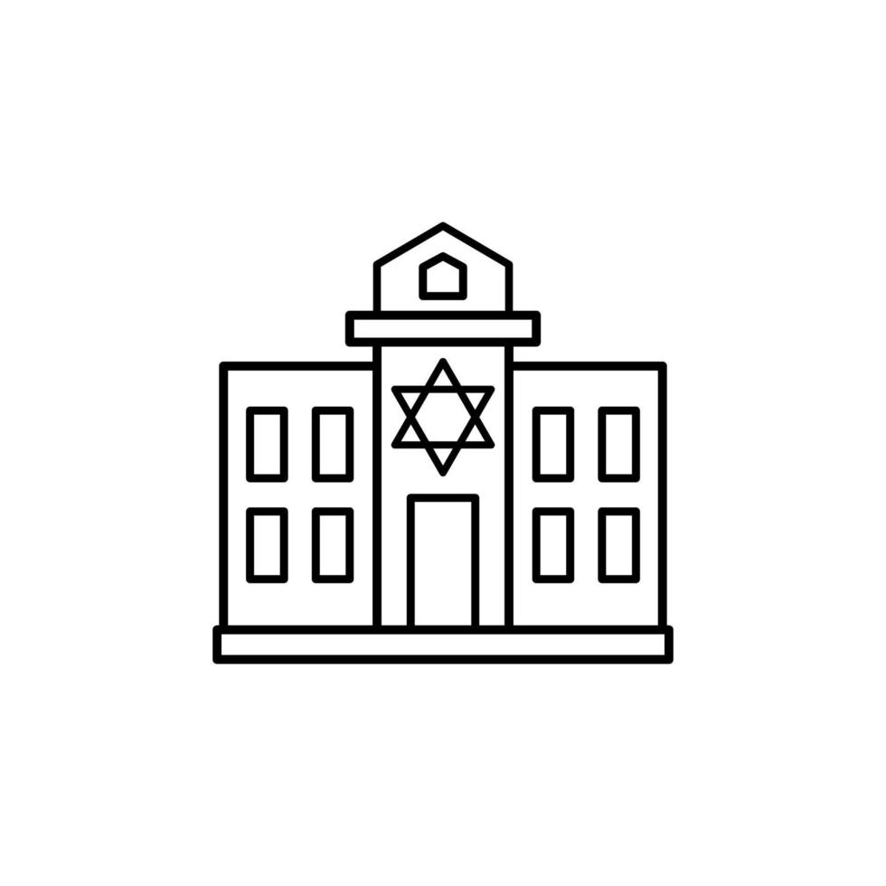 sinagoga, judaísmo vetor ícone
