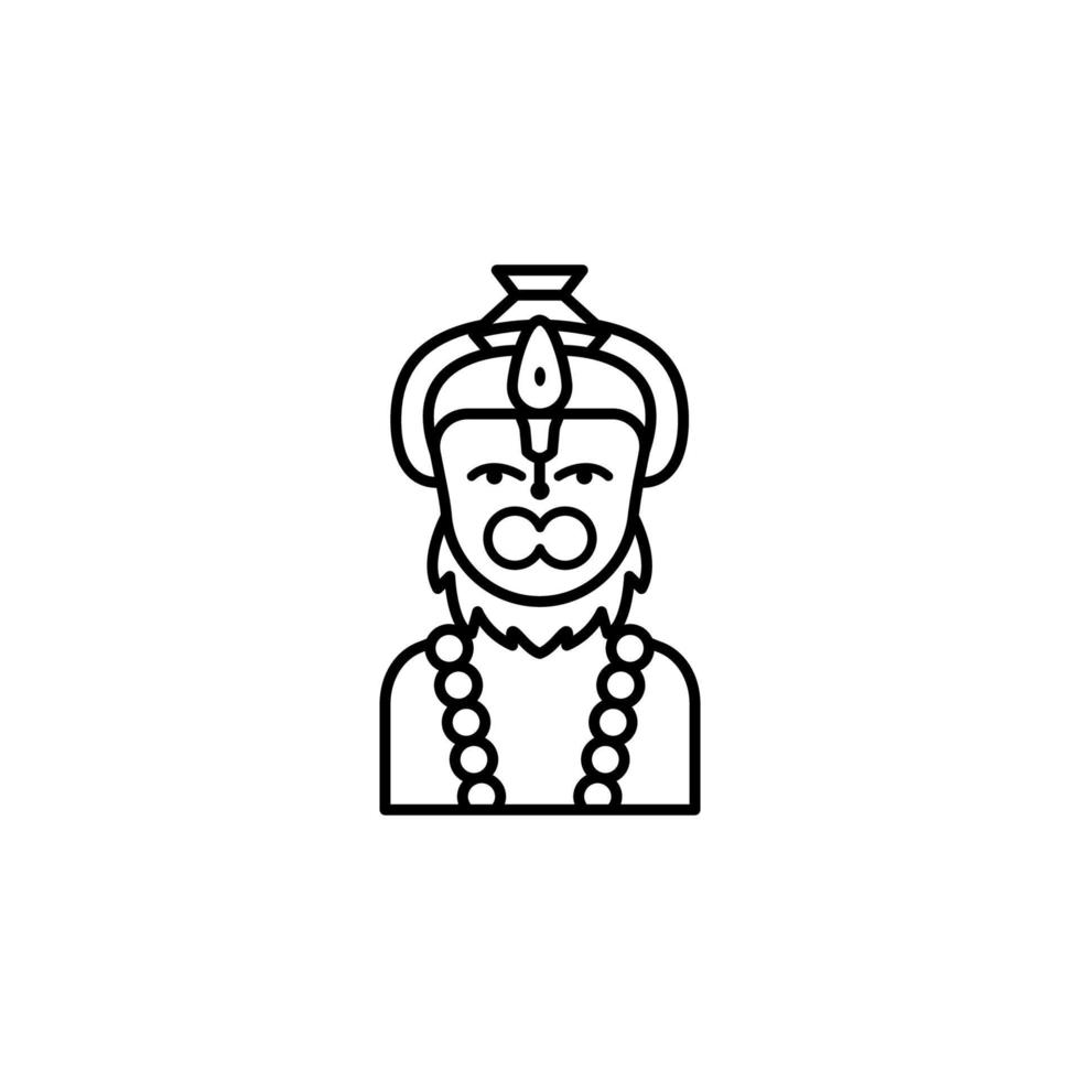 hanuman, hindu Deus vetor ícone