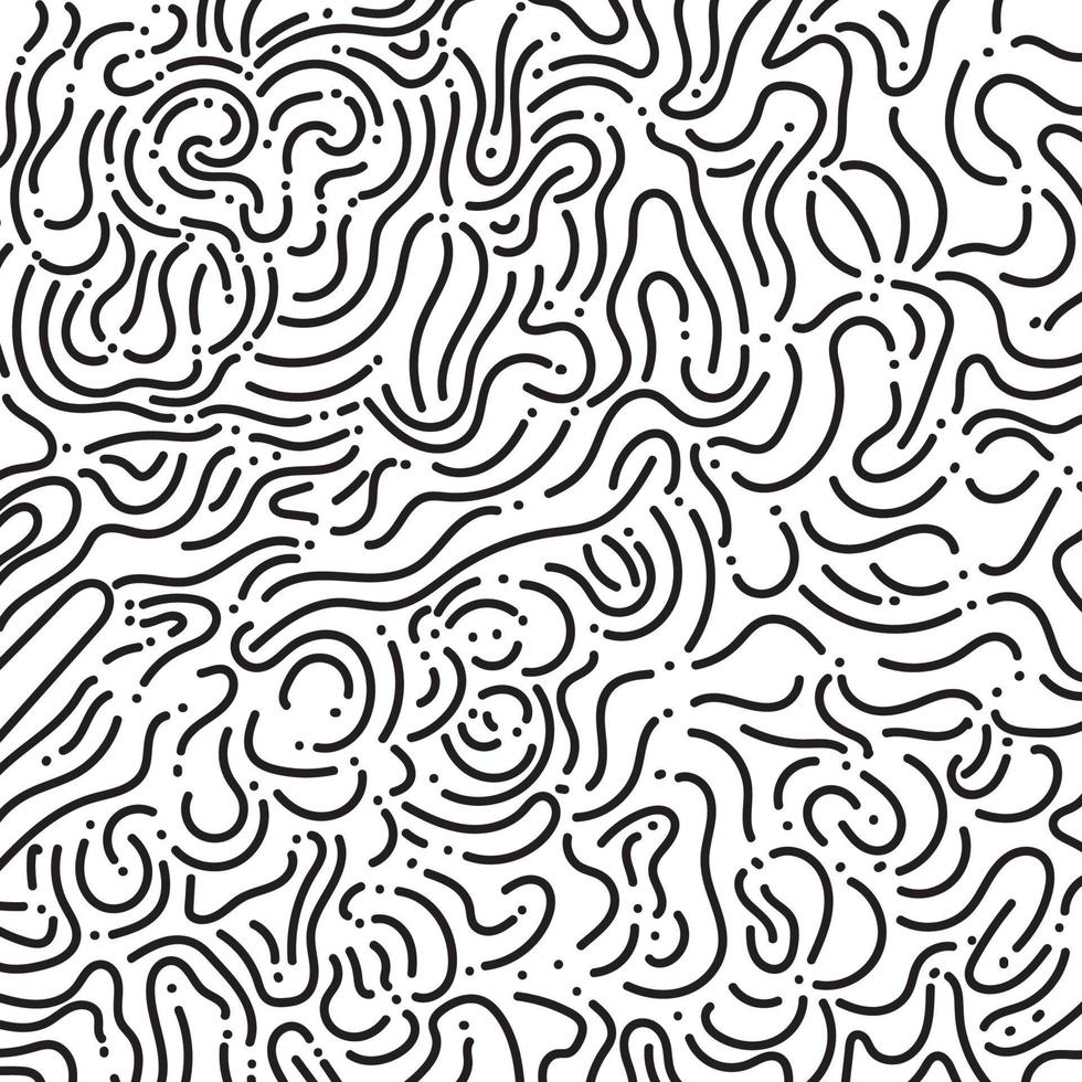 mão desenhando linha Labirinto arte vetor ilustração