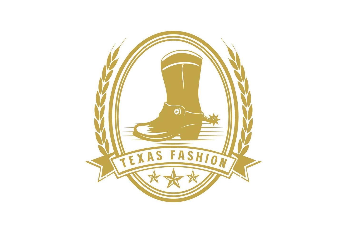 vintage retro vaqueiro texas chuteiras sapatos para cavalheiros masculino moda logotipo vetor