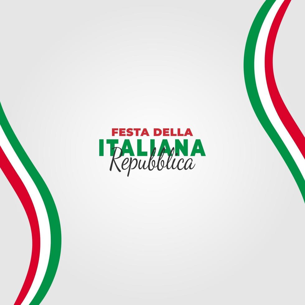 pôster do dia da república italiana vetor