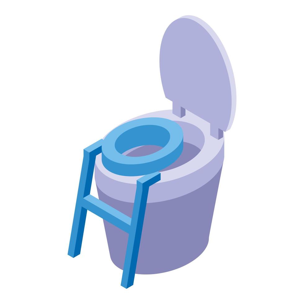 potty banheiro ícone isométrico vetor. bebê Treinamento vetor