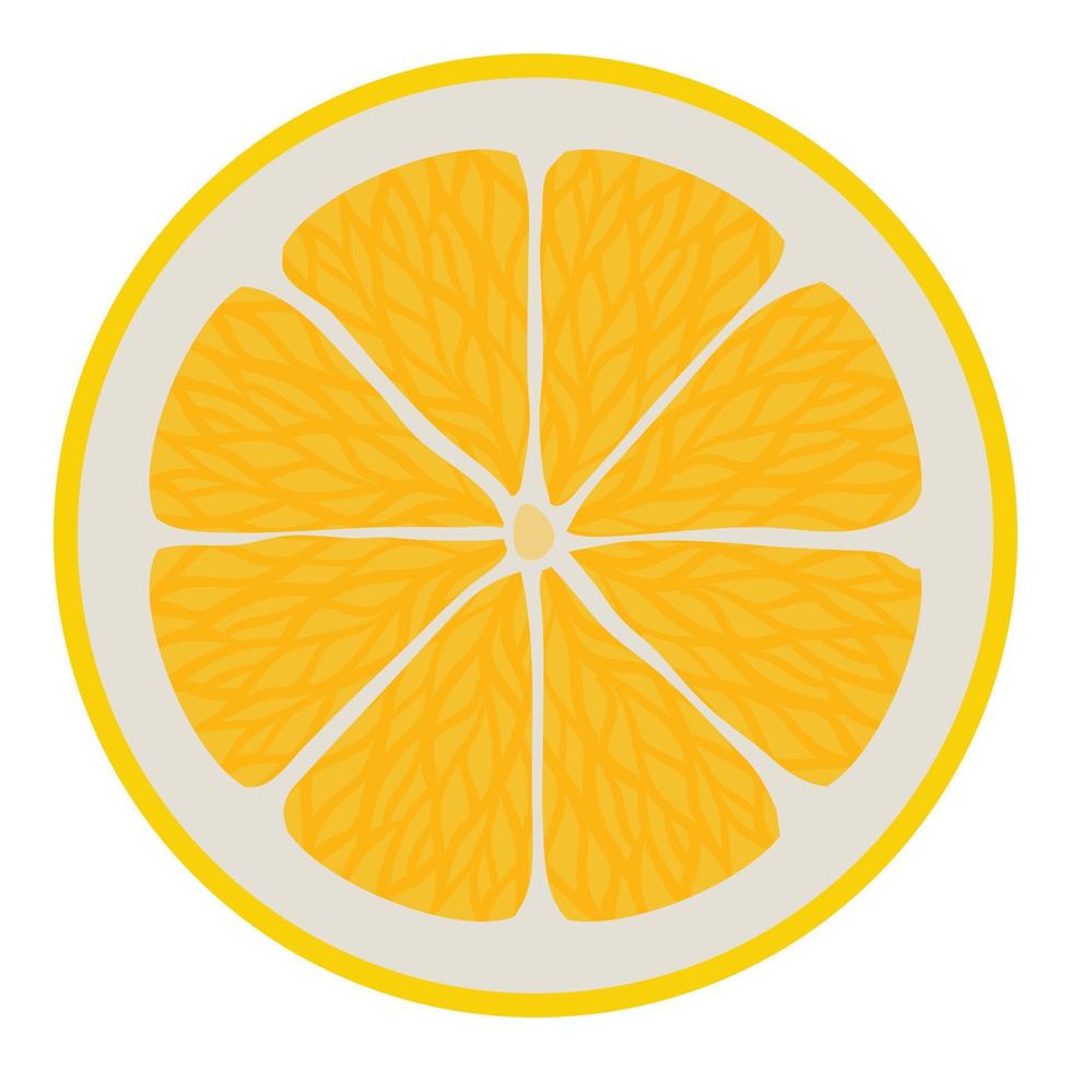 citrino fatia ícone isométrico vetor. brilhante amarelo fresco limão ou pomelo dentro cortar vetor