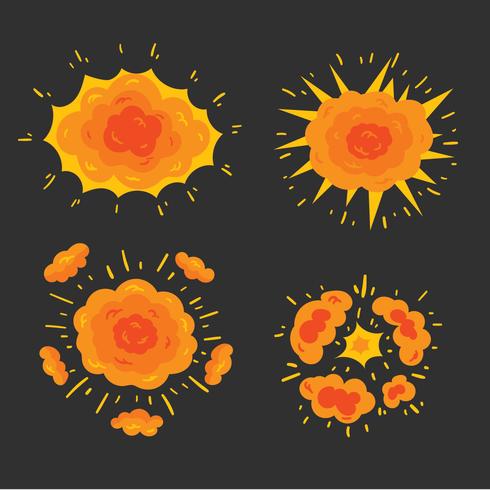 Vetor De Explosão De Incêndio