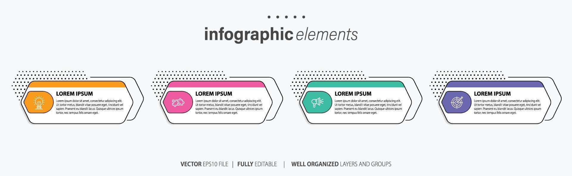 modelo de infográfico de vetor