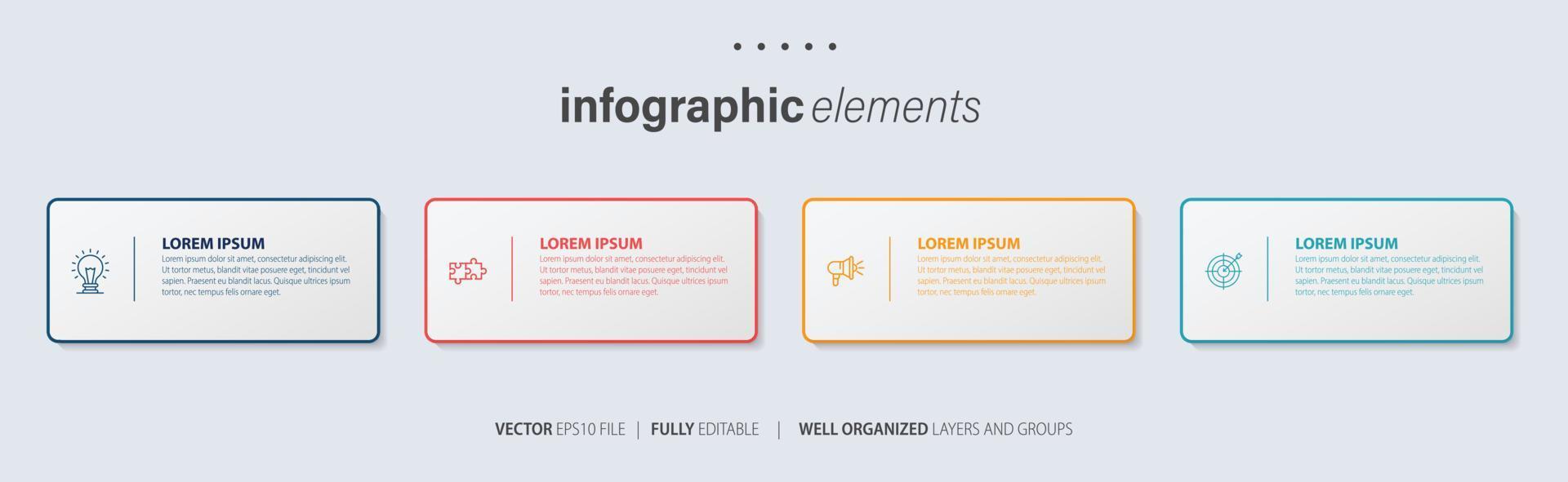 modelo de infográfico de vetor