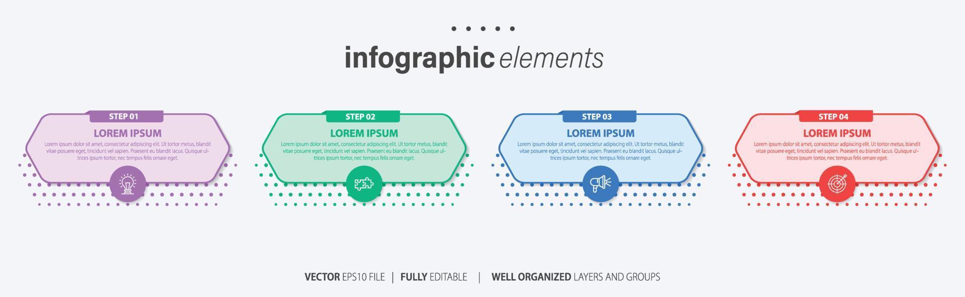 modelo de infográfico de vetor