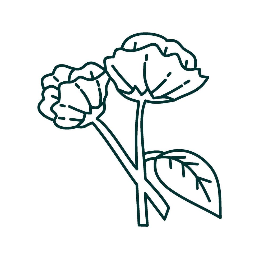 modelo de design de ilustração de folha de flor vetor