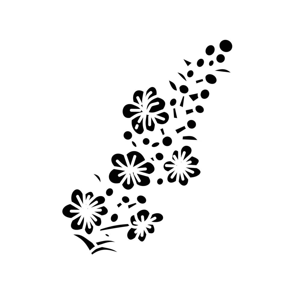 modelo de design de ilustração de folha de flor vetor