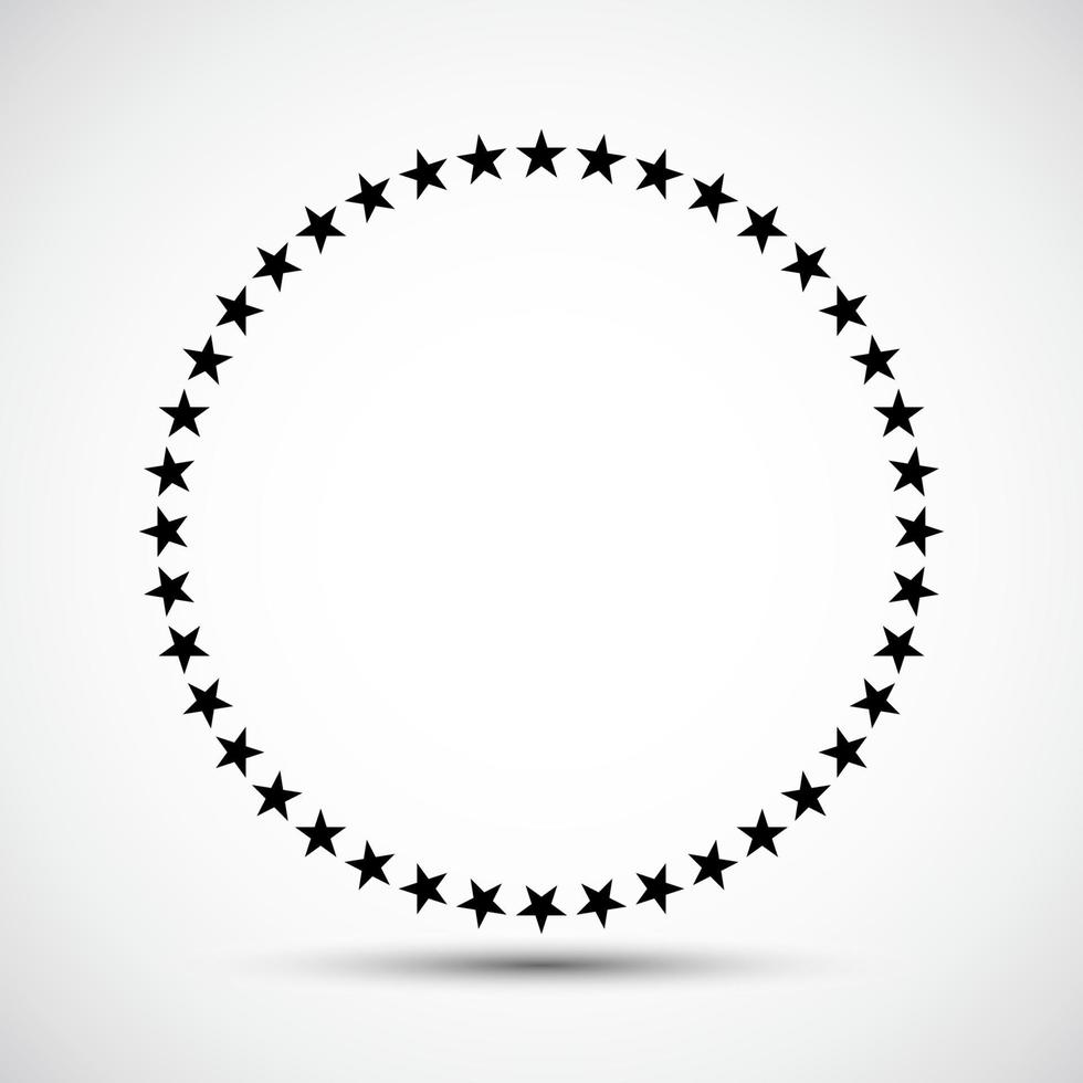 estrela no círculo ícone símbolo sinal isolado no fundo branco, ilustração vetorial eps.10 vetor