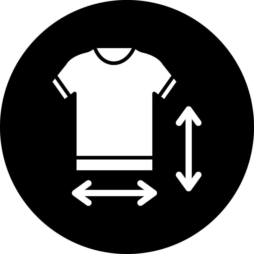 roupas medição vetor ícone estilo