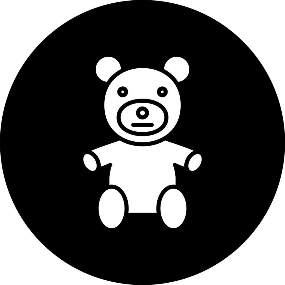 Urso de pelúcia vetor ícone estilo