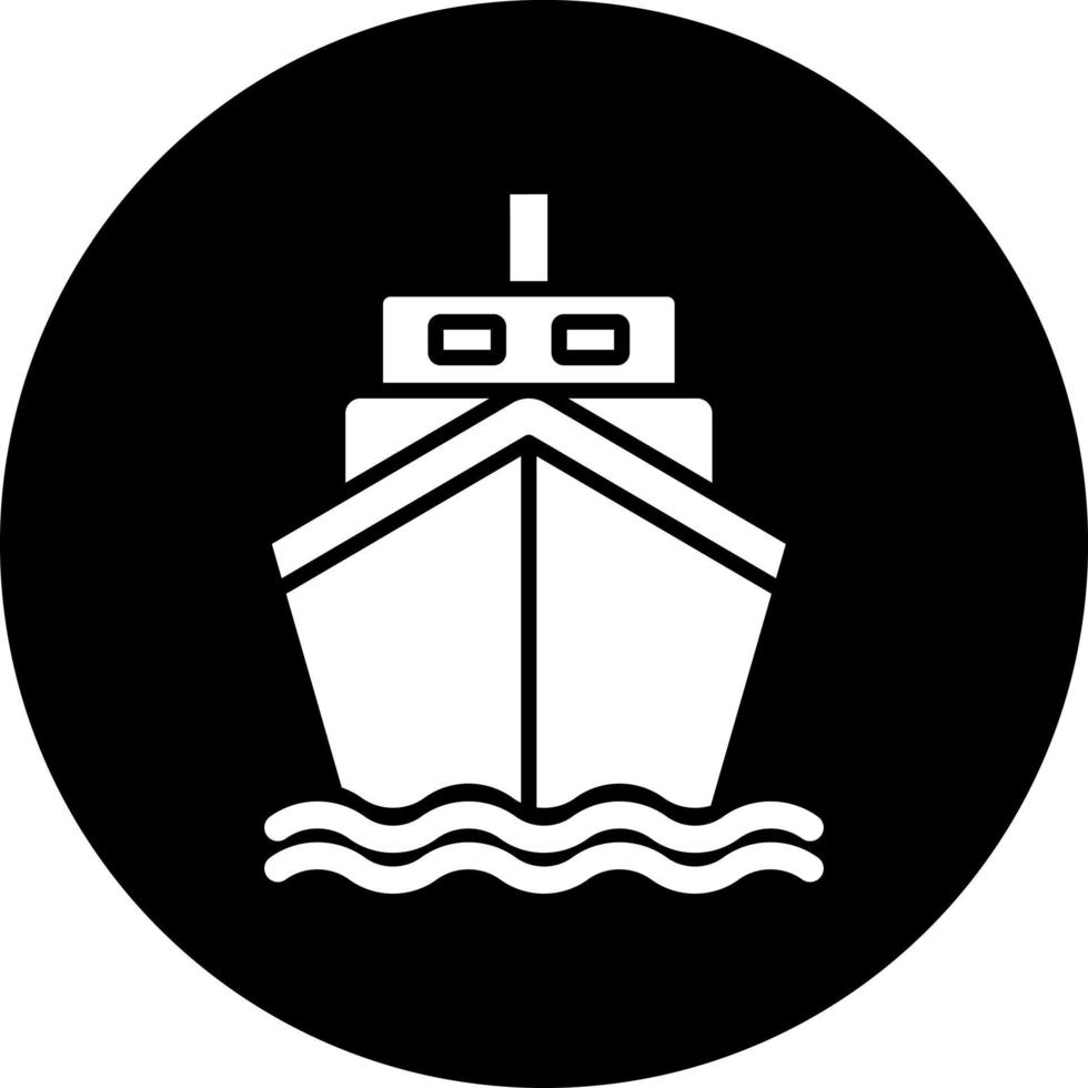 barco vetor ícone estilo