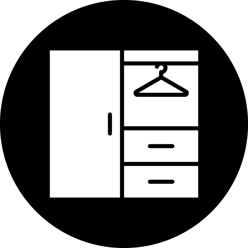 armário de roupa vetor ícone estilo