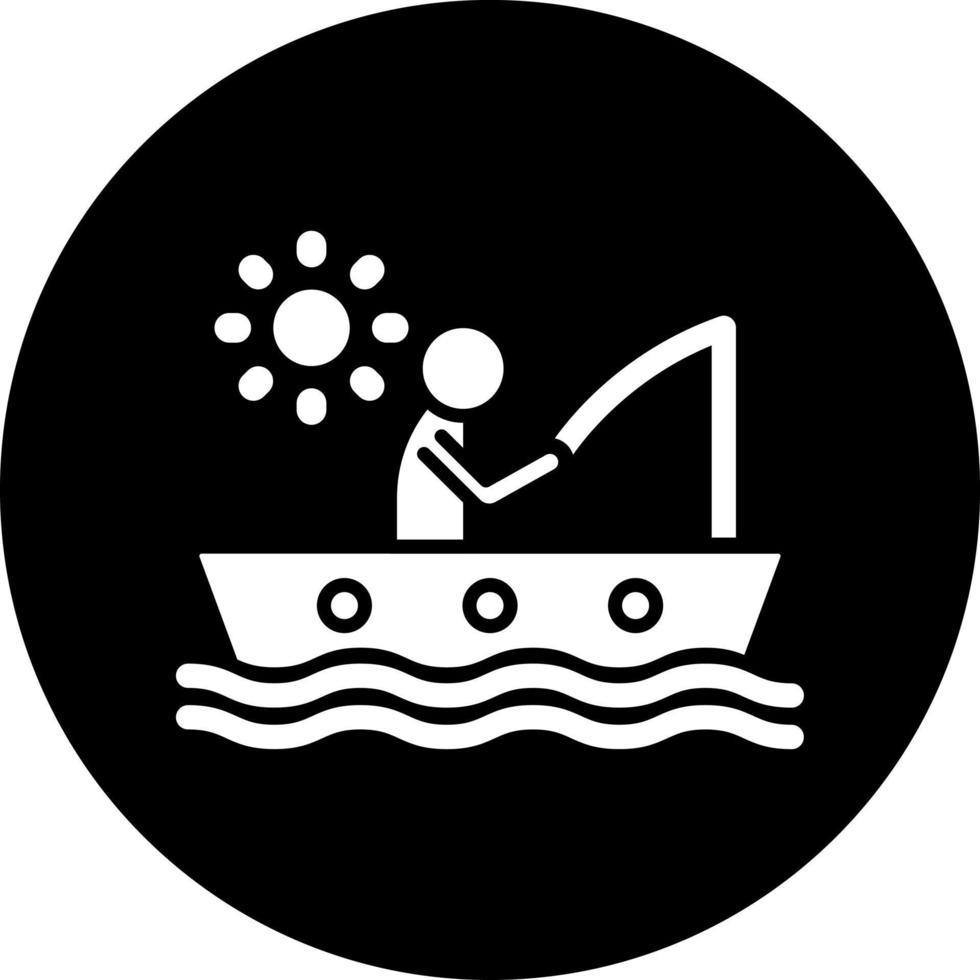 pescaria feriado vetor ícone estilo