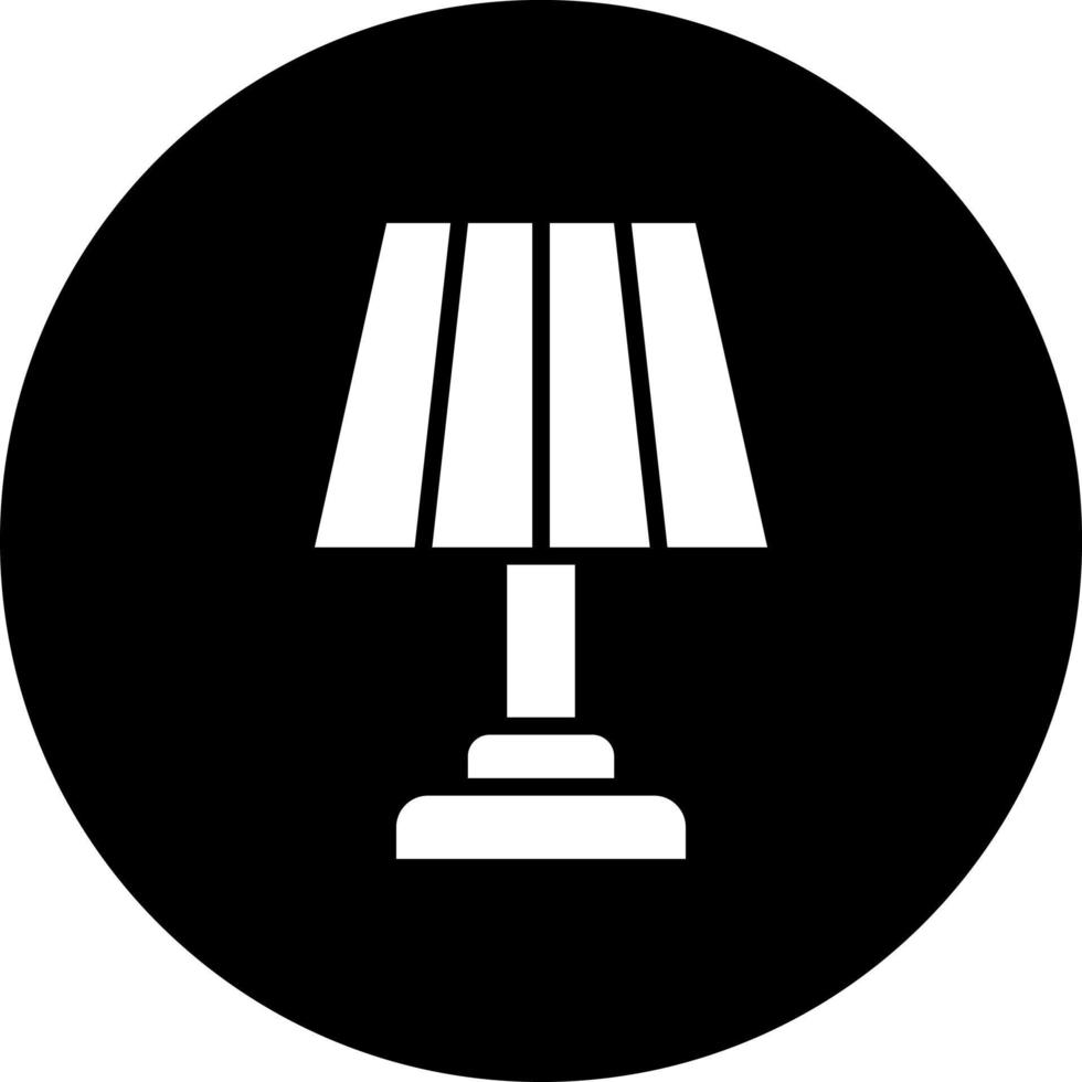 mesa luminária vetor ícone estilo