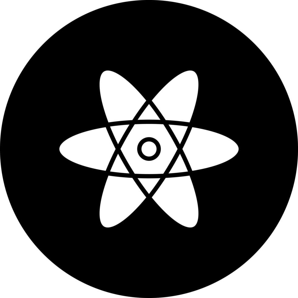átomo vetor ícone estilo