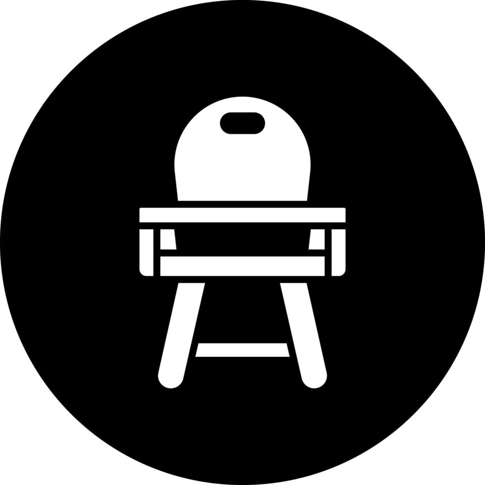 bebê cadeira vetor ícone estilo