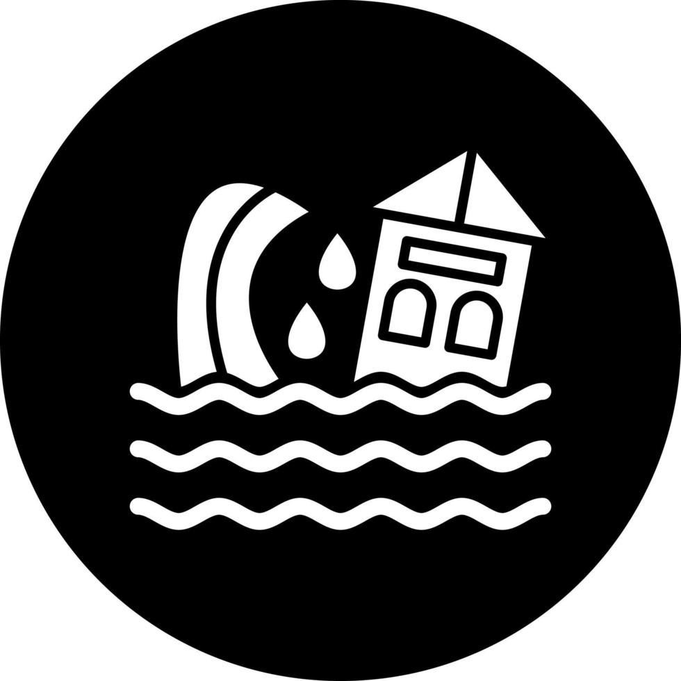tsunami vetor ícone estilo