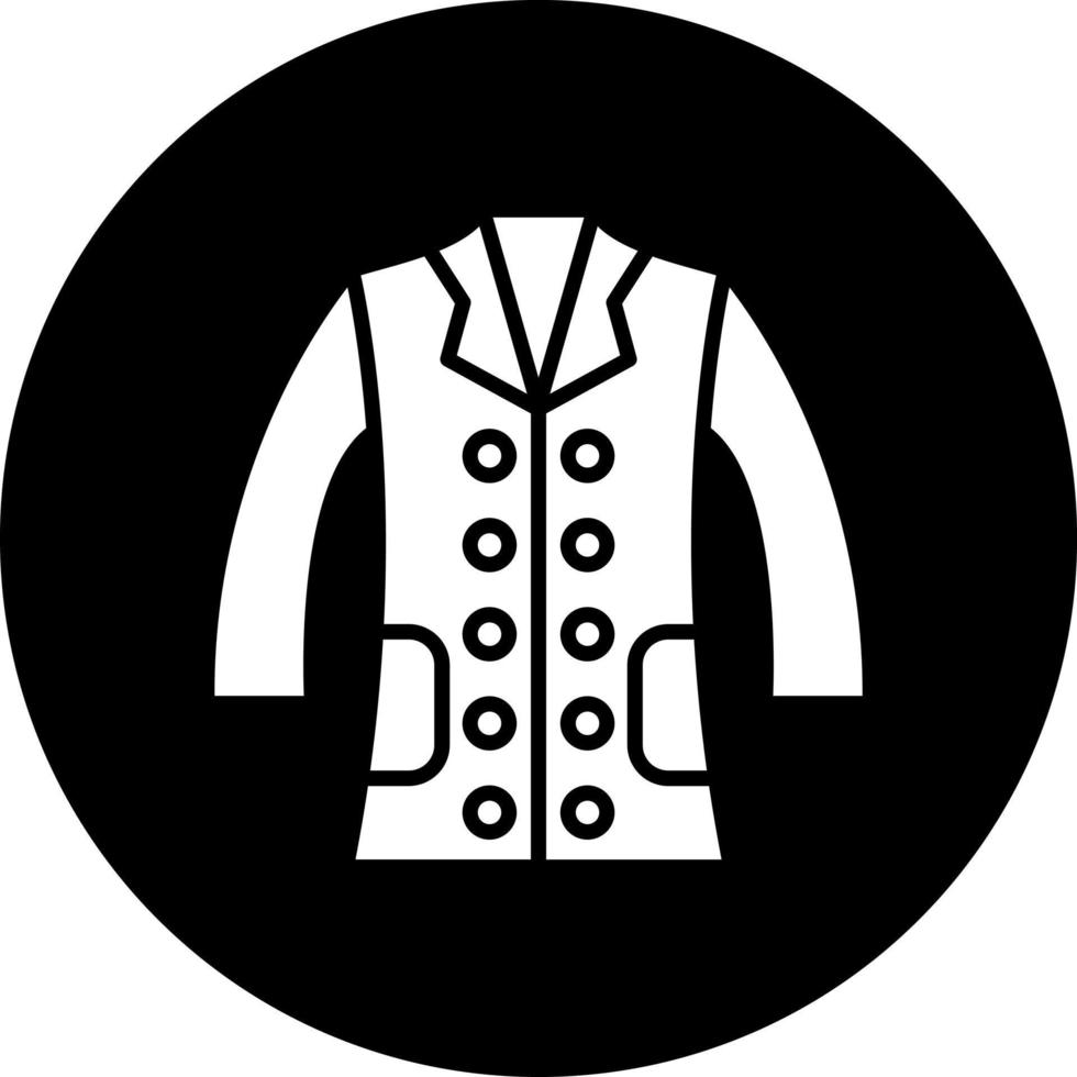 laboratório casaco vetor ícone estilo