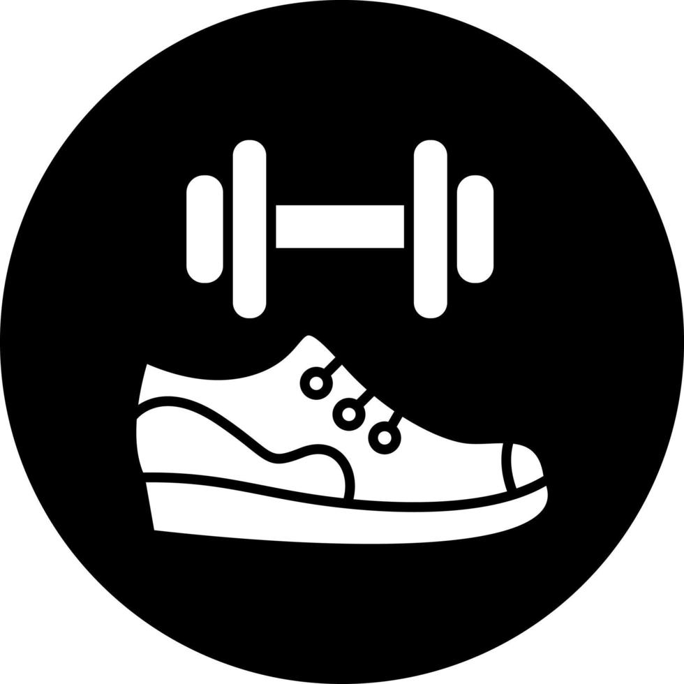 exercício sapatos vetor ícone estilo