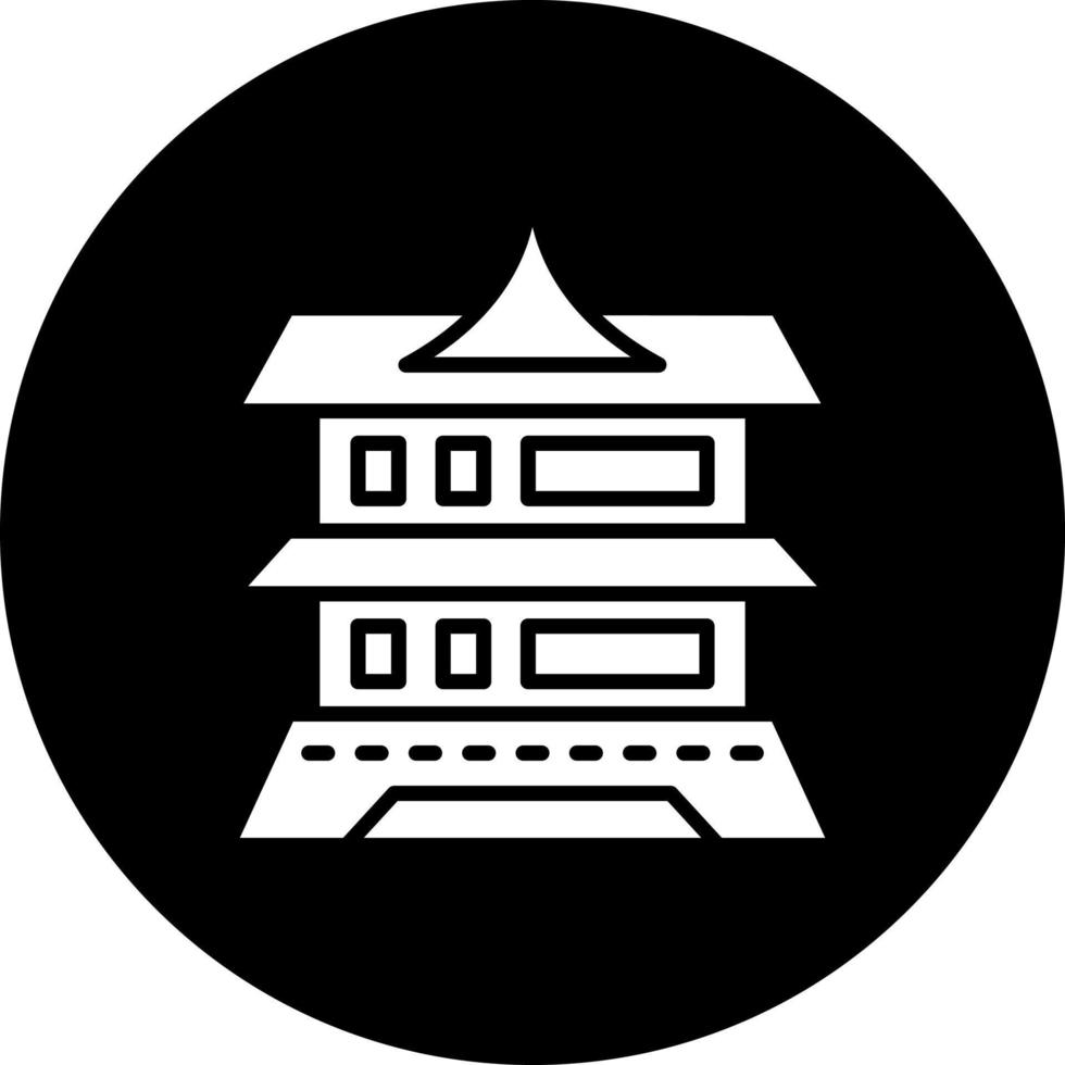 Matsumoto castelo vetor ícone estilo