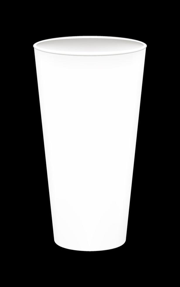 um copo de refrigerante em branco vetor