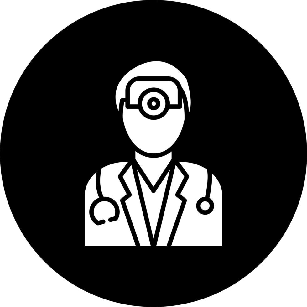oftalmologista masculino vetor ícone estilo
