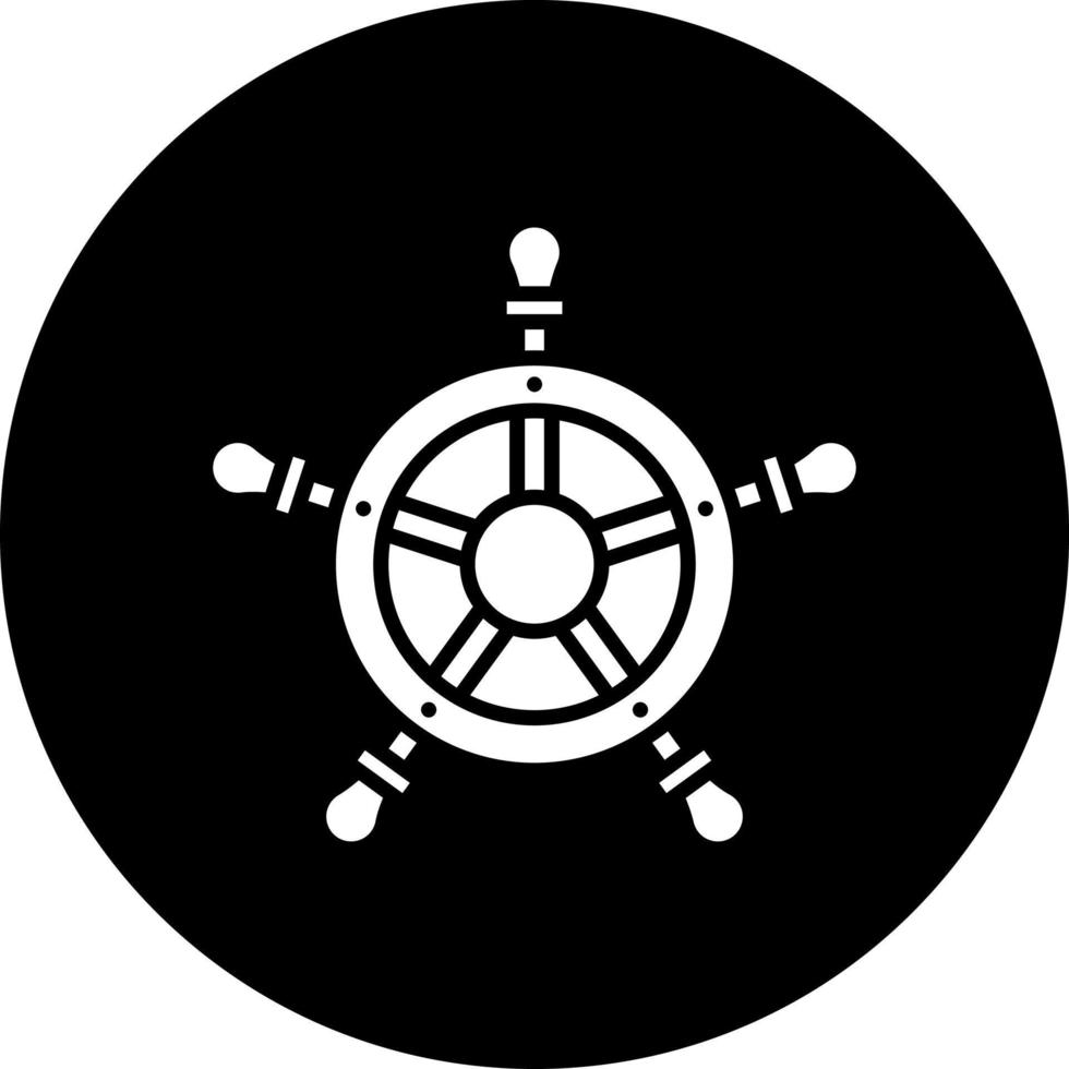 navio roda vetor ícone estilo