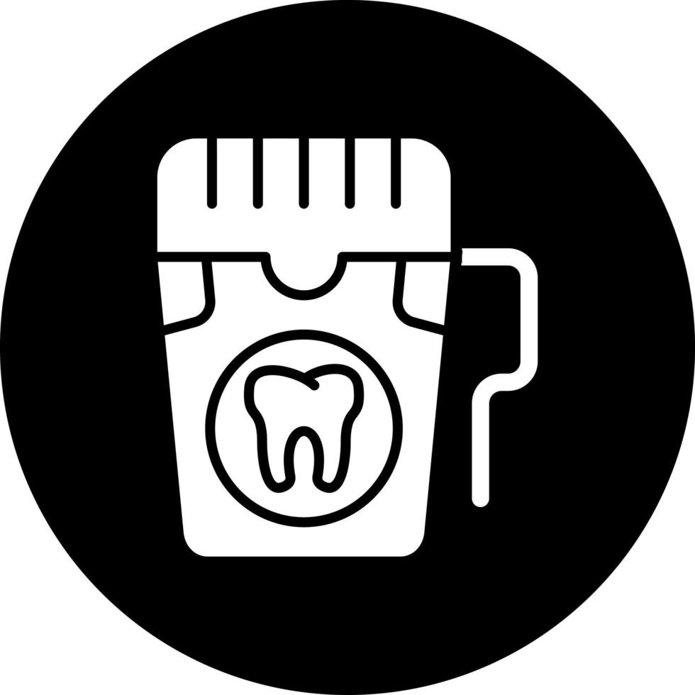 dental fio dental vetor ícone estilo