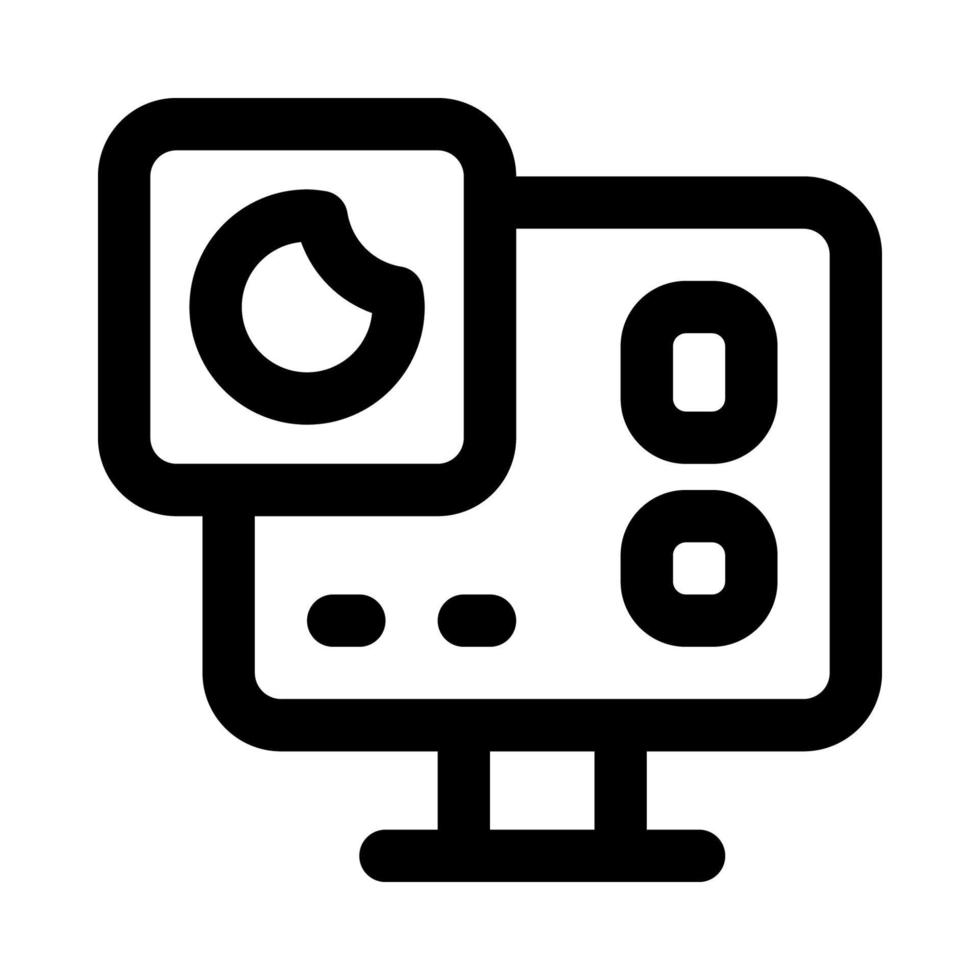 ícone de câmera de ação para seu site, celular, apresentação e design de logotipo. vetor