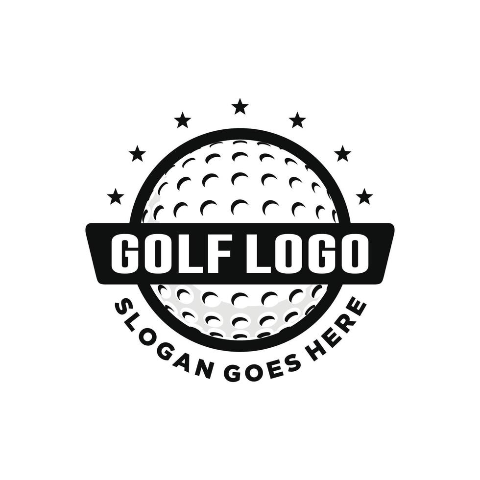 golfe logotipo Projeto vetor