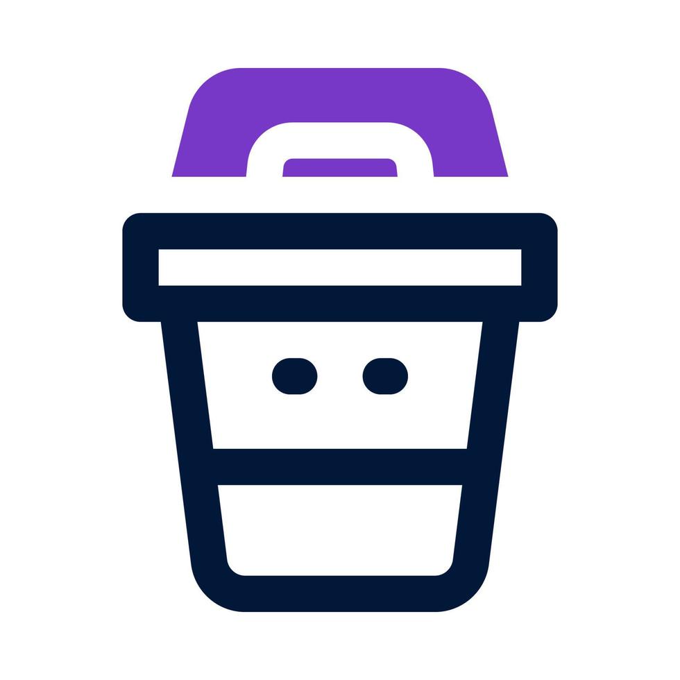 Lixo ícone para seu local na rede Internet, móvel, apresentação, e logotipo Projeto. vetor