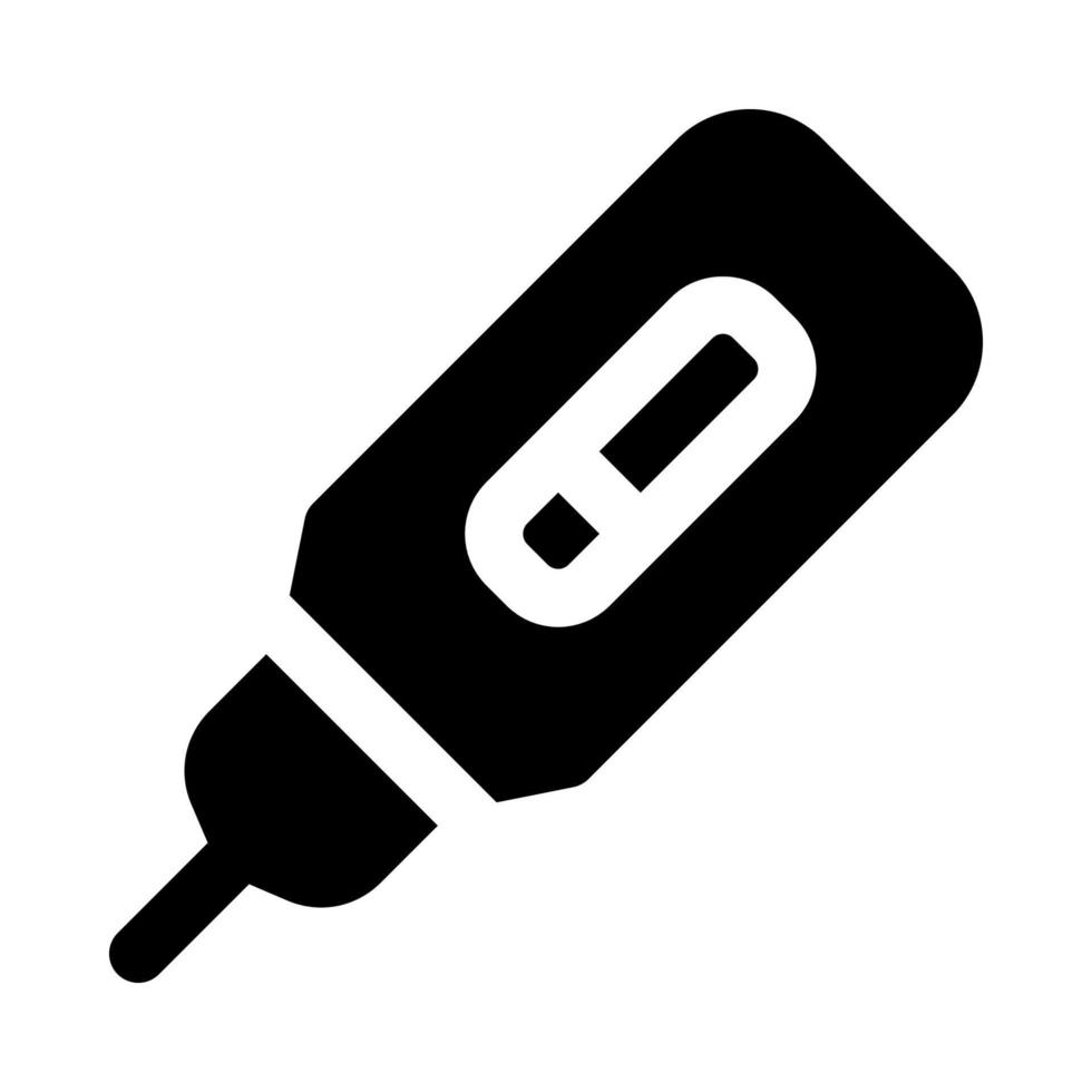 ícone de termômetro para seu site, celular, apresentação e design de logotipo. vetor