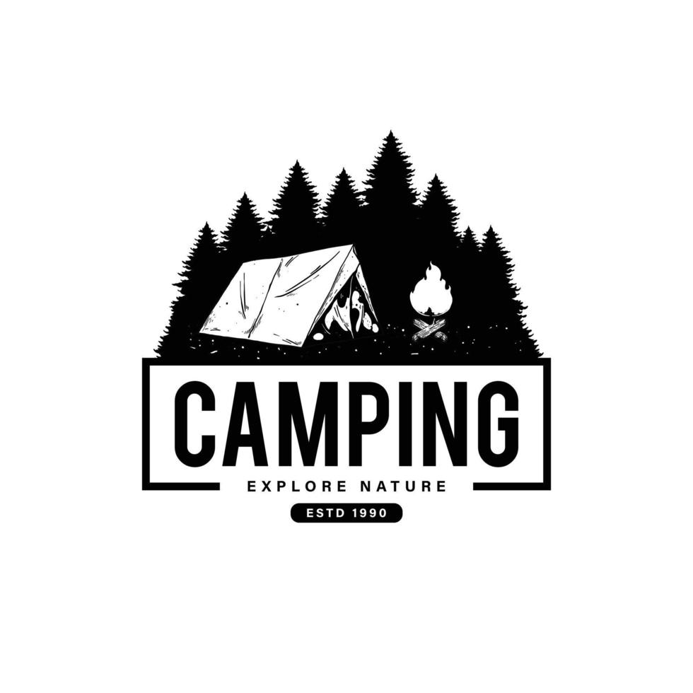 acampamento aventura ilustração vetor