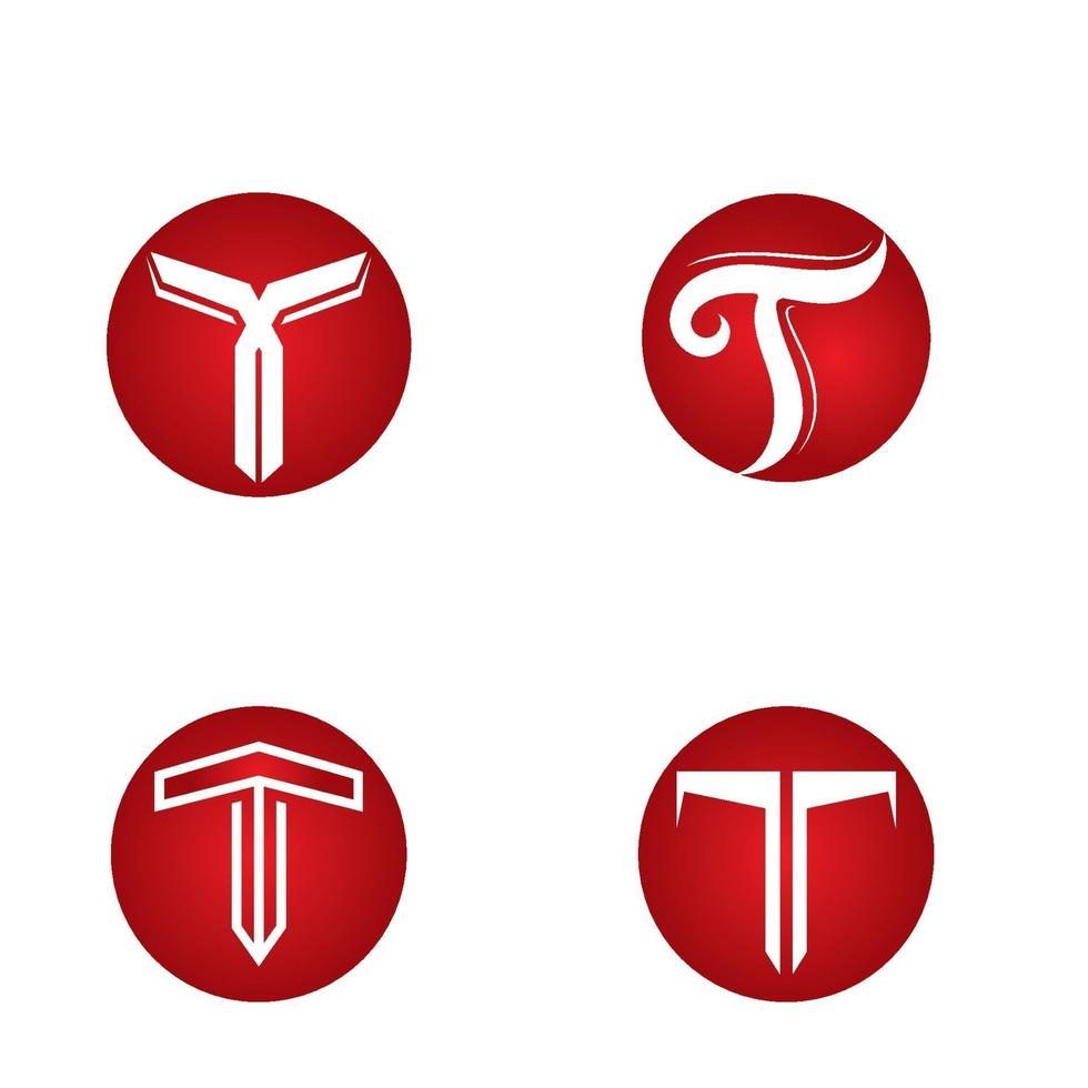 vetor de logotipo e símbolo t