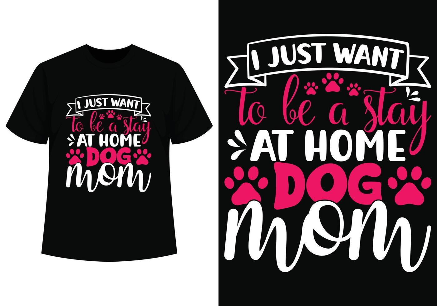 design de camiseta mãe de cachorro vetor