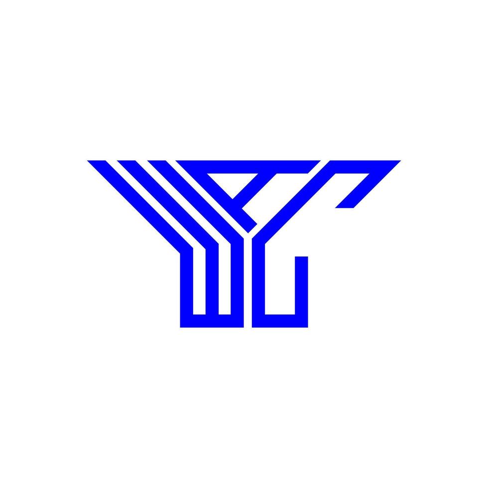 design criativo do logotipo da carta wac com gráfico vetorial, logotipo simples e moderno wac. vetor