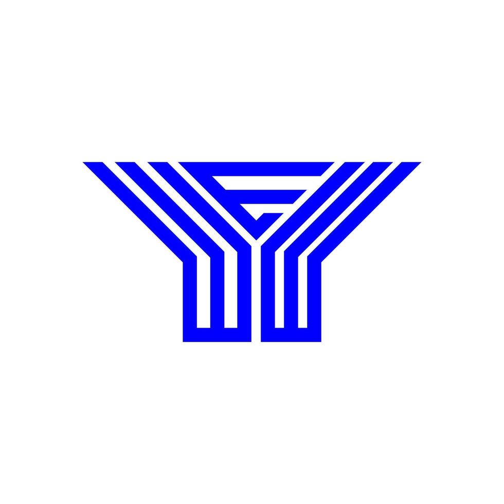wew letter logo design criativo com gráfico vetorial, wew logotipo simples e moderno. vetor