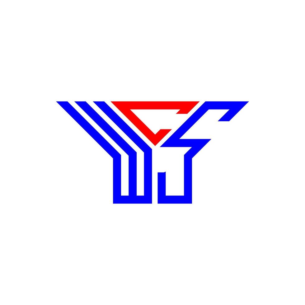 wcs letter logo design criativo com gráfico vetorial, wcs logotipo simples e moderno. vetor