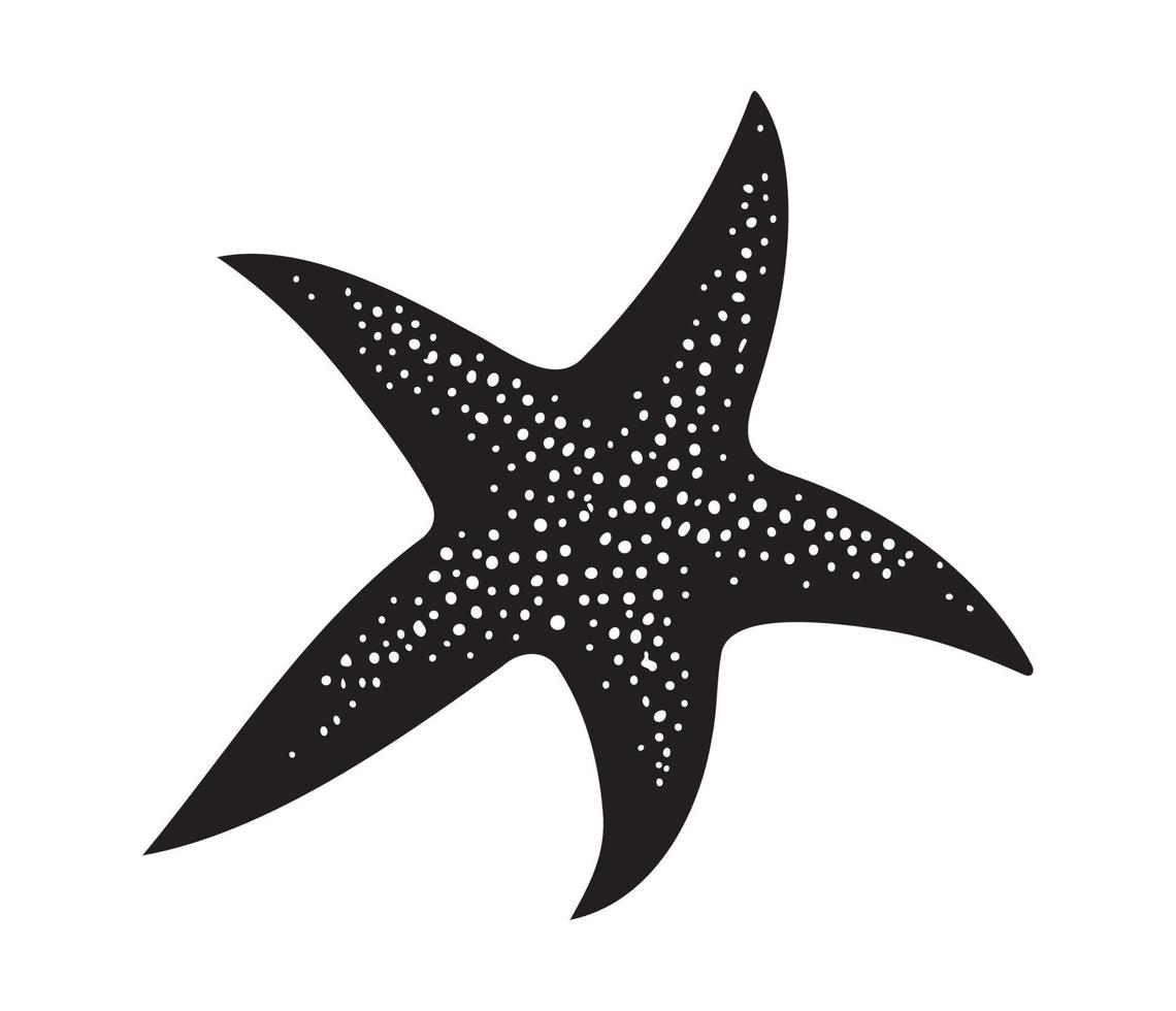 mar Estrela peixe marinho, ilustração do uma estrelas do mar vetor