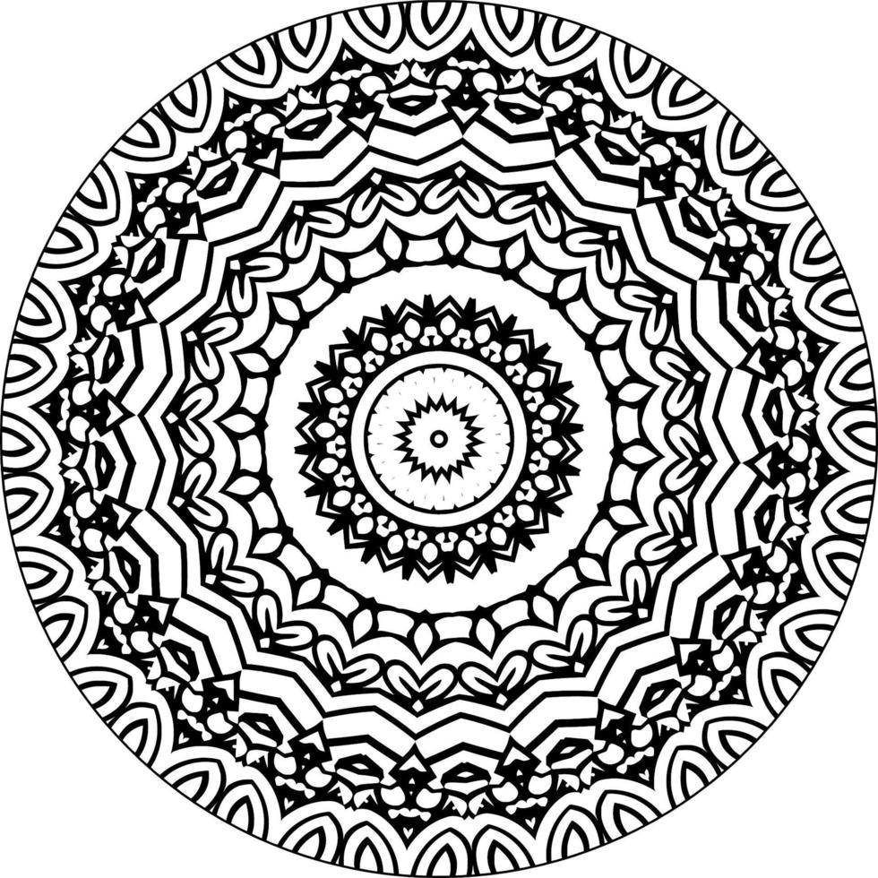 abstrato mandala padronizar. coloração livro renda padronizar a tatuagem. Projeto para uma papel de parede pintura camisa e telha adesivo Projeto vetor