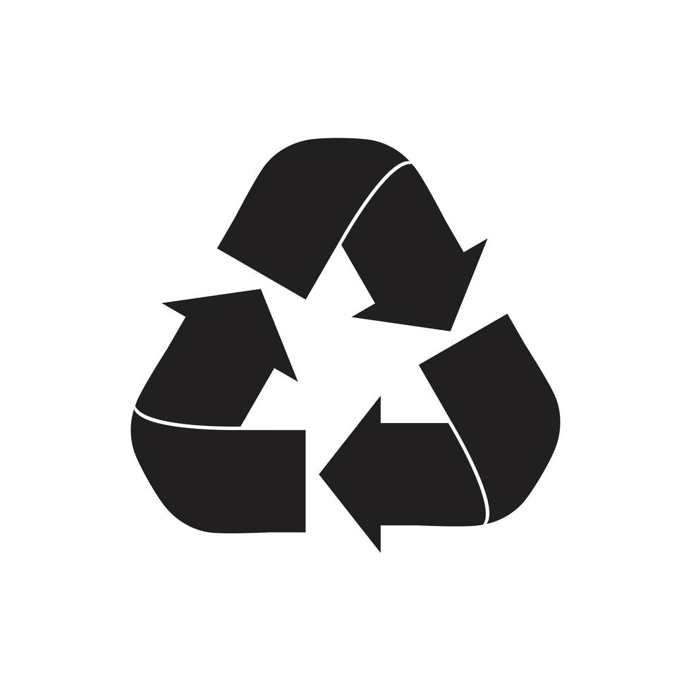 ícone de reciclagem de glifo vetor